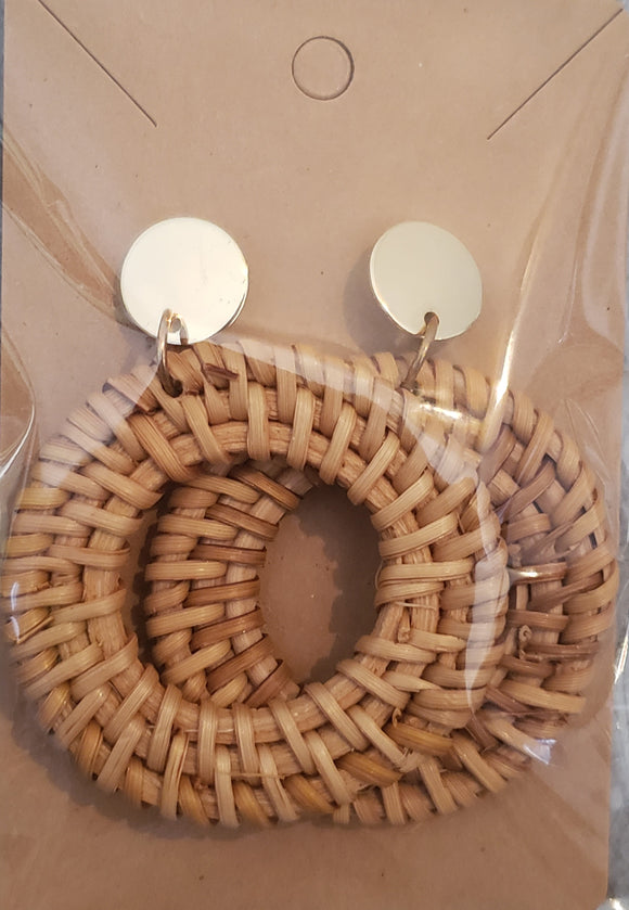 Earrings - Woven Circles