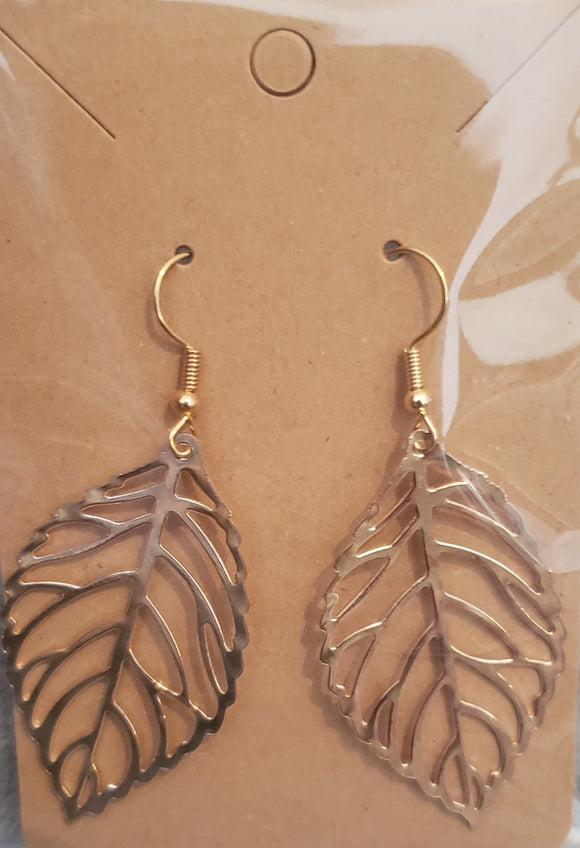 Earrings - Gold Leaf