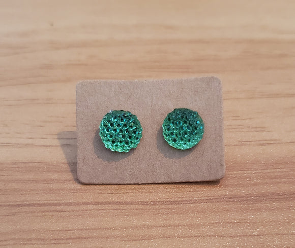 Earrings - Unique Green