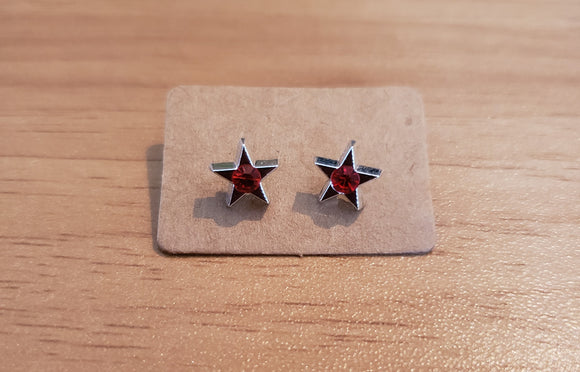 Stars - Silver - Red