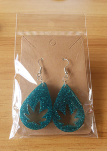 Turquoise Leaf Earrings