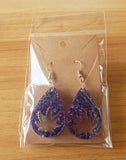 Multi Color Leaf Earrings