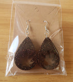 Black/Bronze Leaf Earrings