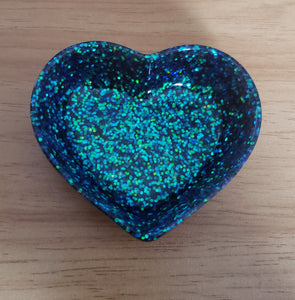 Multi Glitter Heart - Bowl