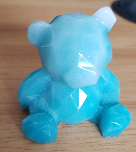 Teal & White - Bear