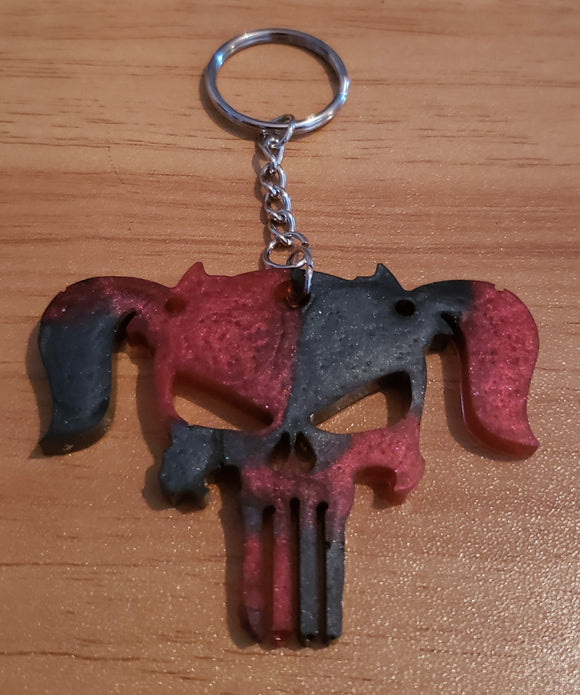 Girl Skull Keychain - 001