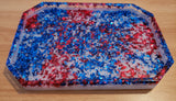 Red/Blue Confetti Tray