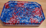 Red/Blue Confetti Tray
