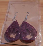 Red Leaf Earrings