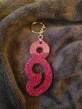 Semicolon Keychain - 004