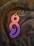 Semicolon Keychain - 005