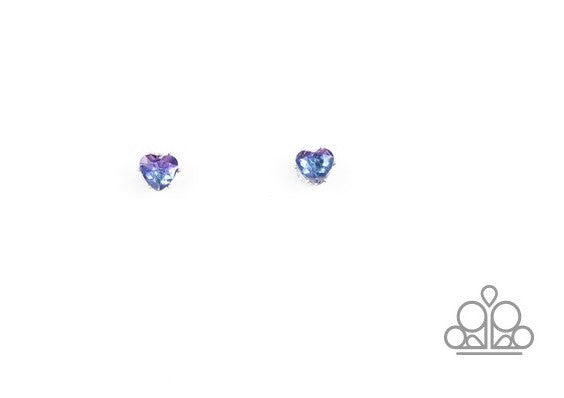Purple/Blue - Rhinestone Heart