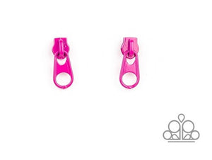 Zipper Pink Earrings
